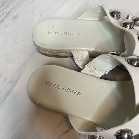 New! Marc Fisher Prisca Ball Studded Sandal 8M - Picture 7 of 11